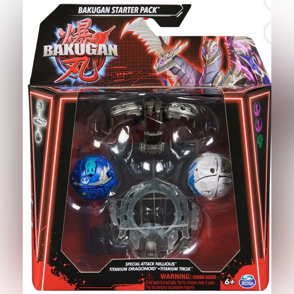 Bakugan Starter Pack: Special Attack Nillious Titanium Dragonoid Titanium Trox